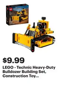 Best Buy LEGO - Technic Heavy-Duty Bulldozer Building Set, Construction Toy 42163 offer