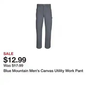 Tractor Supply Company Blue Mountain Men's Canvas Utility Work Pant offer