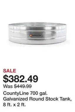 Tractor Supply Company CountyLine 700 gal. Galvanized Round Stock Tank, 8 ft. x 2 ft offer