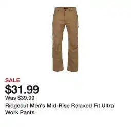 Tractor Supply Company Ridgecut Men's Mid-Rise Relaxed Fit Ultra Work Pants offer