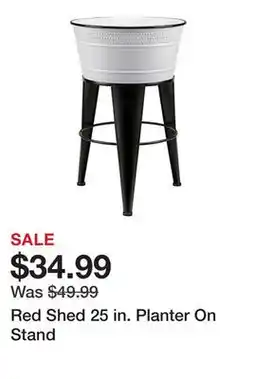 Tractor Supply Company Red Shed 25 in. Planter On Stand offer