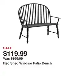 Tractor Supply Company Red Shed Windsor Patio Bench offer