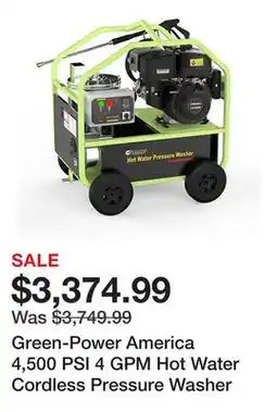 Tractor Supply Company Green-Power America 4,500 PSI 4 GPM Hot Water Cordless Pressure Washer offer