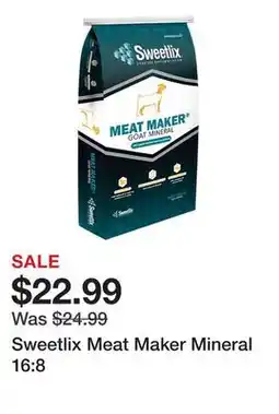 Tractor Supply Company Sweetlix Meat Maker Mineral 16:8 offer