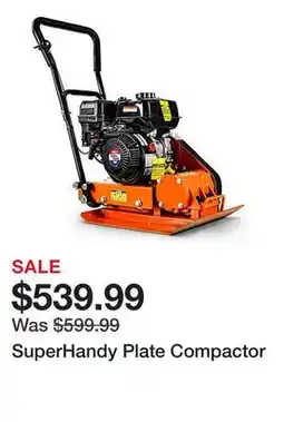 Tractor Supply Company SuperHandy Plate Compactor offer