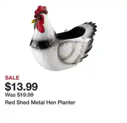Tractor Supply Company Red Shed Metal Hen Planter offer