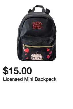 Five Below Licensed Mini Backpack offer