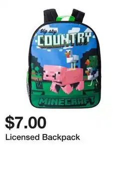 Five Below Licensed Backpack offer