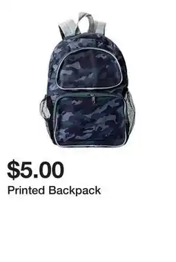Five Below Printed Backpack offer