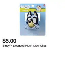 Five Below Bluey Licensed Plush Claw Clips offer