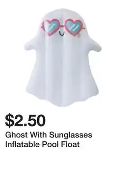 Five Below Ghost With Sunglasses Inflatable Pool Float offer