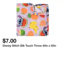 Five Below Disney Stitch Silk Touch Throw 40in x 50in offer