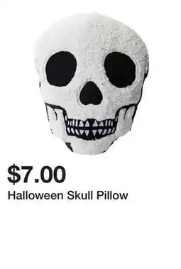 Five Below Halloween Skull Pillow offer