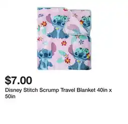 Five Below Disney Stitch Scrump Travel Blanket 40in x 50in offer