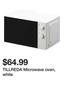 Ikea TILLREDA Microwave oven, white offer