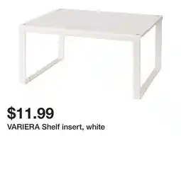 Ikea VARIERA Shelf insert, white offer