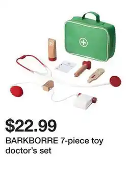 Ikea BARKBORRE 7-piece toy doctor's set offer