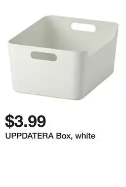 Ikea UPPDATERA Box, white offer