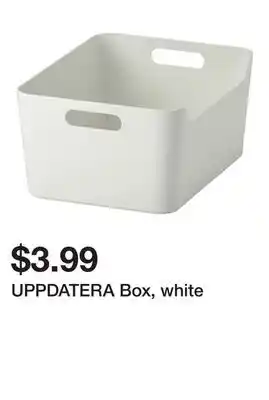 Ikea UPPDATERA Box, white offer