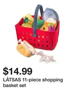 Ikea LÅTSAS 11-piece shopping basket set offer