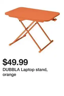 Ikea DUBBLA Laptop stand, orange offer