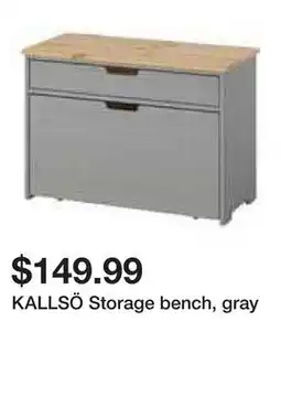 Ikea KALLSÖ Storage bench, gray offer
