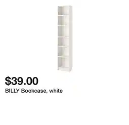Ikea BILLY Bookcase, white offer