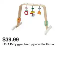 Ikea LEKA Baby gym, birch plywood/multicolor offer