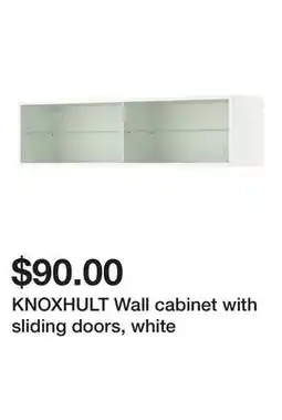 Ikea KNOXHULT Wall cabinet with sliding doors, white offer