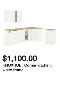 Ikea KNOXHULT Corner kitchen, white frame offer