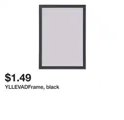 Ikea YLLEVADFrame, black offer