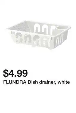 Ikea FLUNDRA Dish drainer, white offer