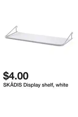 Ikea SKÅDIS Display shelf, white offer