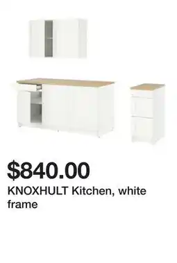 Ikea KNOXHULT Kitchen, white frame offer