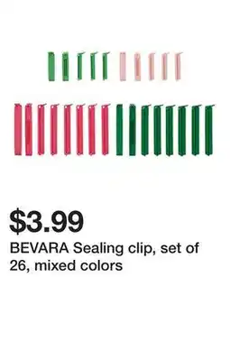 Ikea BEVARA Sealing clip, set of 26, mixed colors offer
