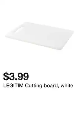 Ikea LEGITIM Cutting board, white offer