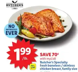 Lidl Butcher's Specialty fresh boneless/skinless chicken breast, family size offer
