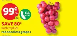Lidl Red seedless grapes offer
