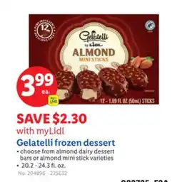 Lidl Gelatelli frozen dessert offer