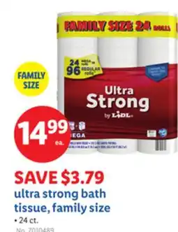Lidl ultra strong bath tissue, family size offer