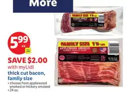 Lidl thick cut bacon, family size offer