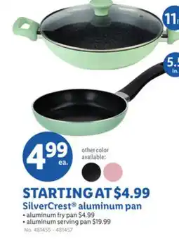 Lidl SilverCrest aluminum pan offer