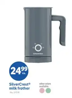 Lidl SilverCrest milk frother offer
