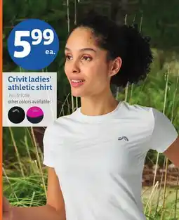 Lidl Crivit ladies' athletic shirt offer