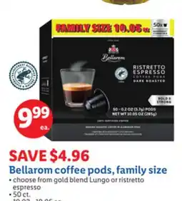 Lidl Bellarom coffee pods, family size offer