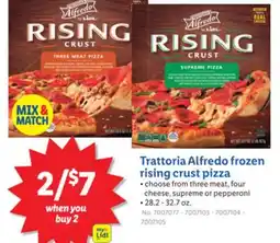Lidl Trattoria Alfredo frozen rising crust pizza offer