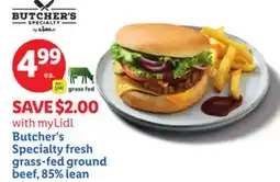 Lidl Butcher's Specialty fresh grass-fed ground beef, 85% lean offer