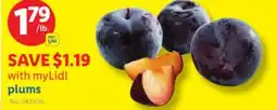 Lidl plums offer