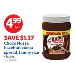 Lidl Choco Nussa hazelnut cocoa spread, family size offer