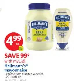 Lidl Hellmann's mayonnaise offer